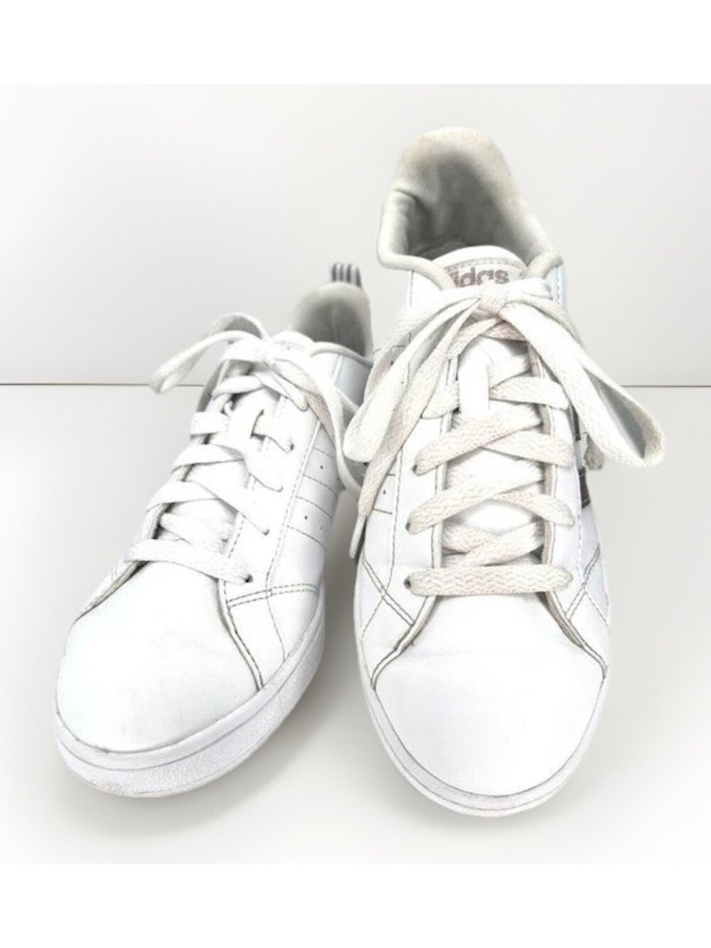 Adidas Neo VS Advantage Sneakers Womens 6 White Rose Gold Ortholite AW3865